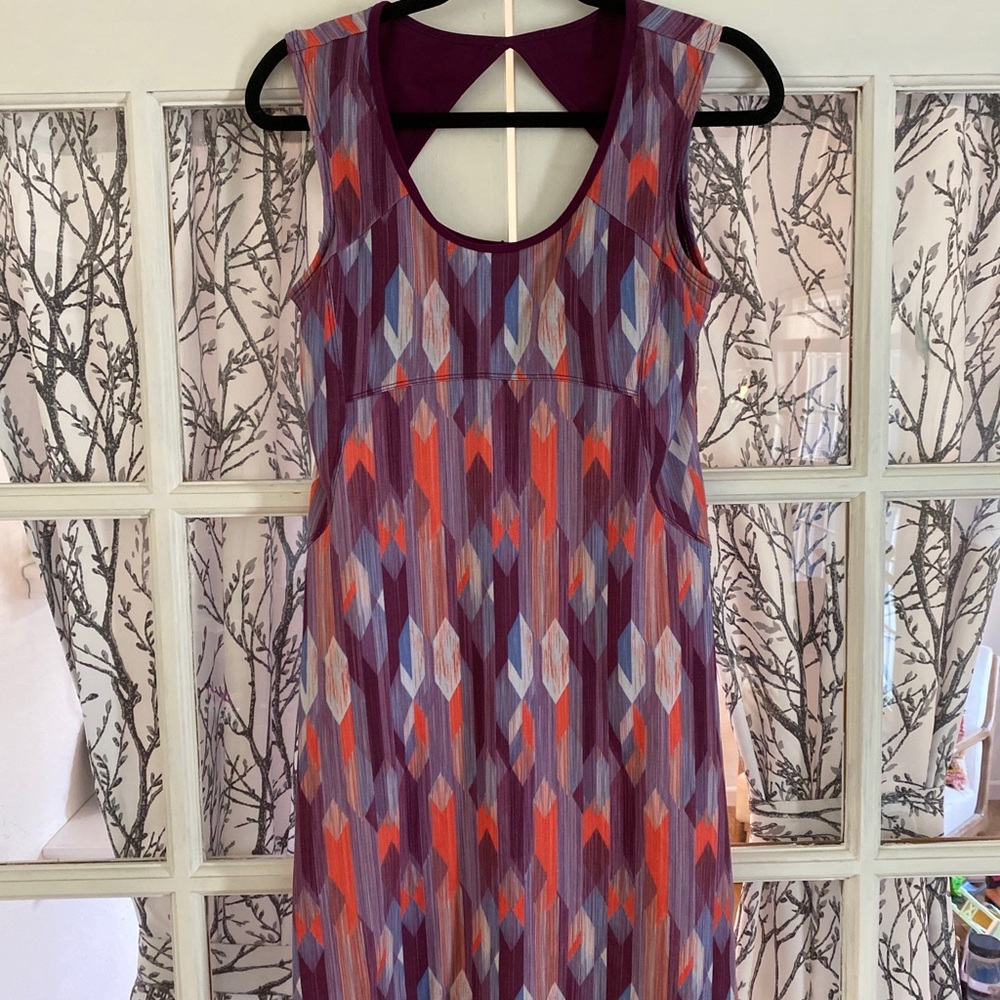 Prana Keyhole Back Sleeveless Dress XS **Gorgeous pattern**